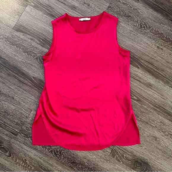 Vince Womens Silk Hi-Low Tank Top V312011264 - Picture 1 of 7